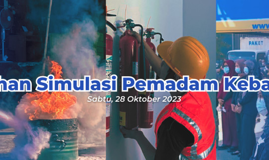 Pelatihan Simulasi Pemadam Kebakaran di Wahana Express